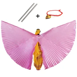 Belly Dance Isis Wings Dancing Accessory Bollywood Oriental Performance Dress Egypt Wings Costume With Sticks Adult Women Child