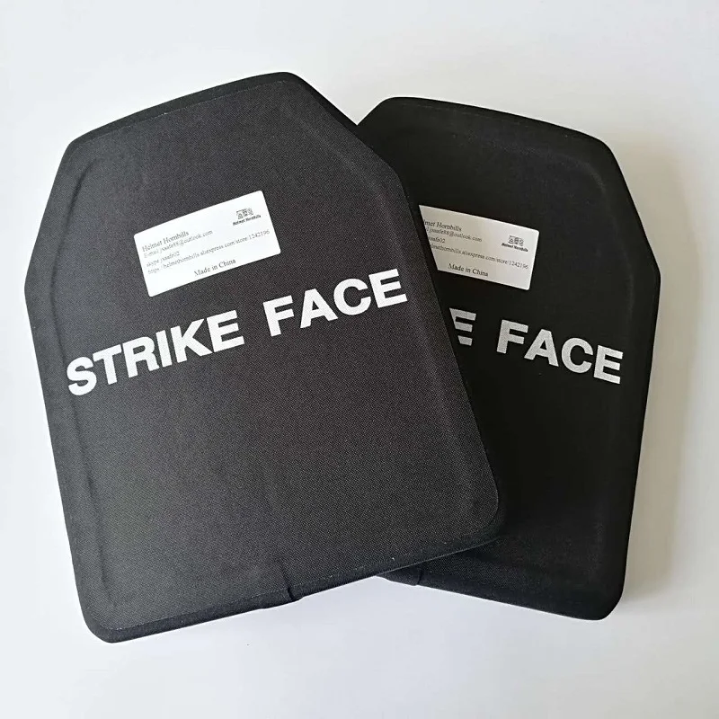 2PCS Bulletproof Ballistic Plate Alumina AI2O3&PE Panels Level III