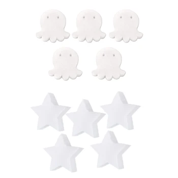 

5 Pack Oil Absorbing Sponge Spa Scum Sponge for Hot Tub Swimming Pool - Star / Octopus