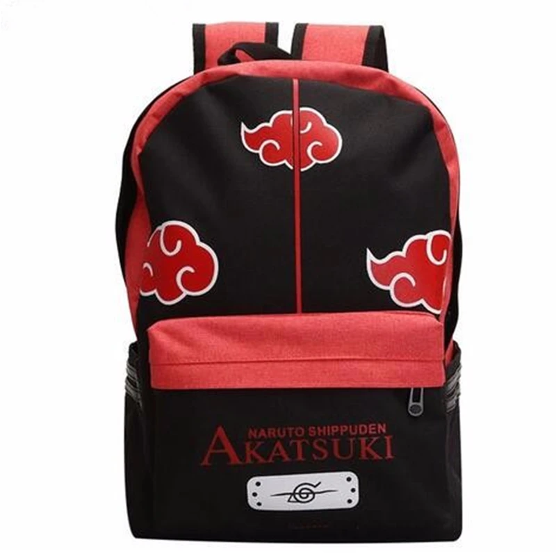 

Anime Manga Naruto Backpack Bag Messenger Shoulder School Bag Naruto Akatsuki Cloud Symbol School Book Students Backpack