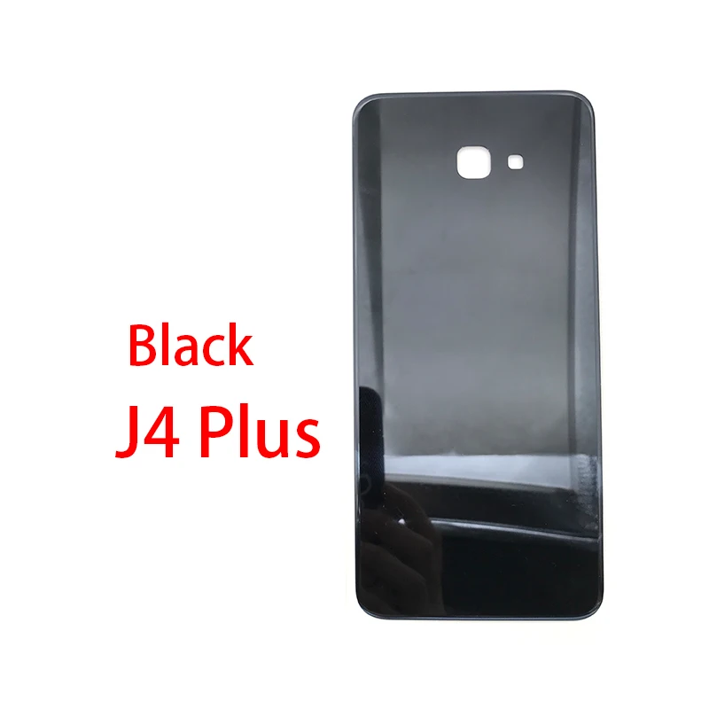 5 шт./лот для samsung Galaxy J4 J6 Plus J415 J610 J610F Задняя крышка батареи Стекло - Цвет: J4 Plus Black