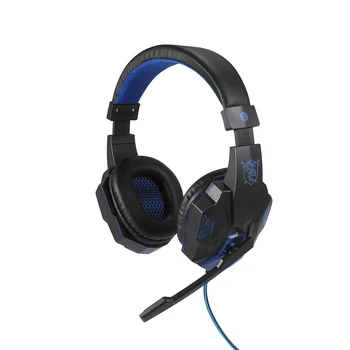 

LED Wired Headphones With Microphone Over Ear Headsets Bass Sound Music Stereo Earphone Illuminated Wired Headphones