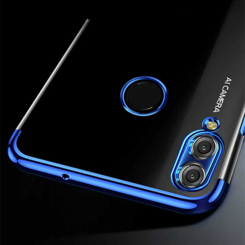 Чехол для Honor 8C с прозрачным покрытием Huawei P smart 2019 8X Lite MAX 8 9 10 7A Pro 7C RU мягкий