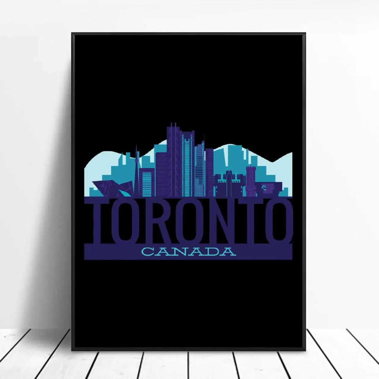 Торонто Канада синий холст принт настенный плакат картина Современное украшение