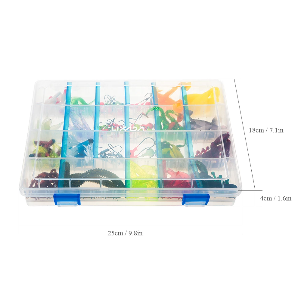 146Pcs Fishing Lures Set Shrimp Jig Head Hooks Tackle Kit Mixed Soft Baits with Storage Box Pesca | Спорт и развлечения