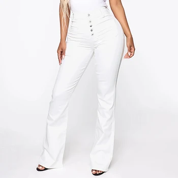 

2020 New Spring Women Stretching High Waist Jeans Femme Skinny Solid Jeans Women Pant Fashion Jeans Female Plus Size 4XL Pants