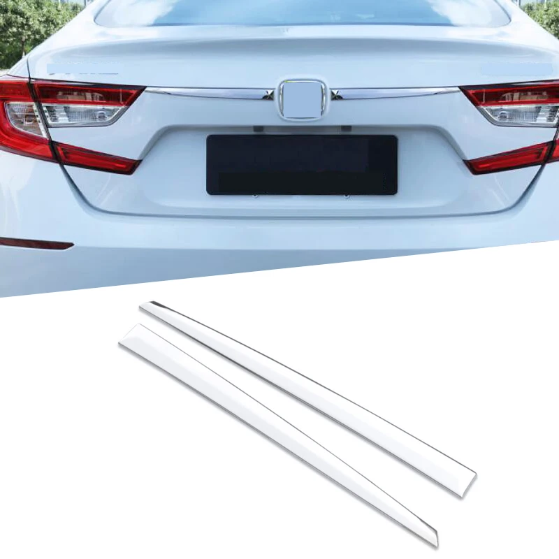 

For Honda Accord 10th 2018 2019 ABS Rear Trunk Lid Boot Back Door Cover Trim Decor Strips Chrome Mouldings