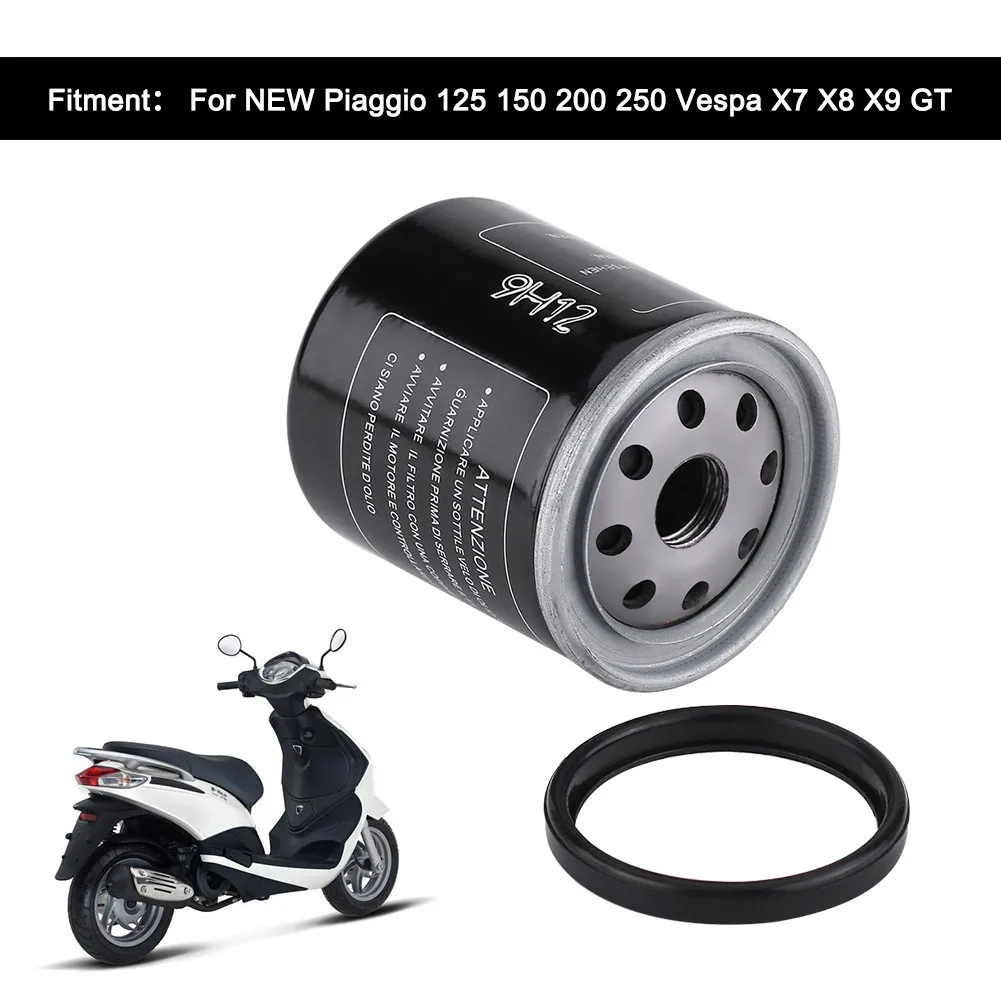 

Motorcycle Oil Filter for Piaggio 125 150 200 250 Vespa X7 X8 X9 GT