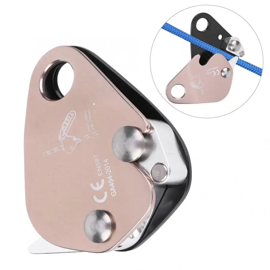 Professional Climbing Descender Self-Braking Stop Rope Grab Stopper Gear for Mountaineering For Outdoor Accessory | Спорт и