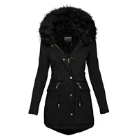 Fashion Jacket Parka Women Velvet Parka Coat With Drawstring Pockets Thick Warm Winter Jackets for Women 2023 Down Jackets 1