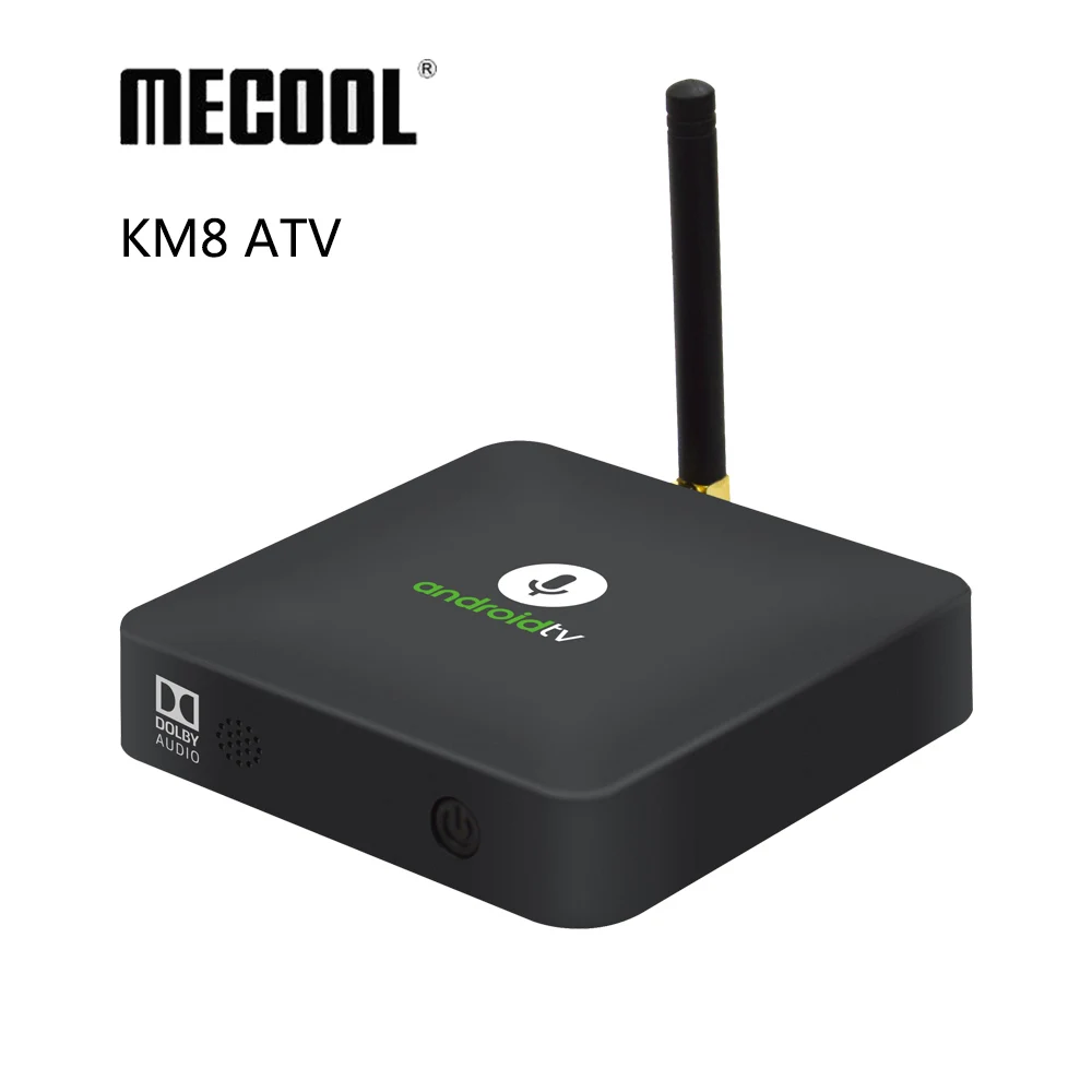 Amlogic S905X четырехъядерный Mecool KM8 ТВ приставка 2G RAM 16G ROM Android 9 0 Google Сертифицированный