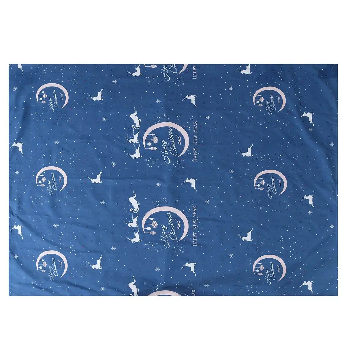 

4Pcs Merry Christmas printed Bedding Set Quilt cove +Flat Sheet +2 Pillowcase