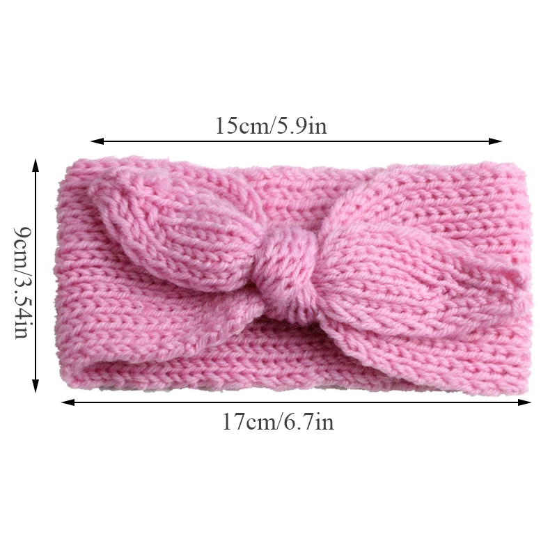 2019 детская Милая фотолампа однотонная шерстяная вязаная теплая повязка для