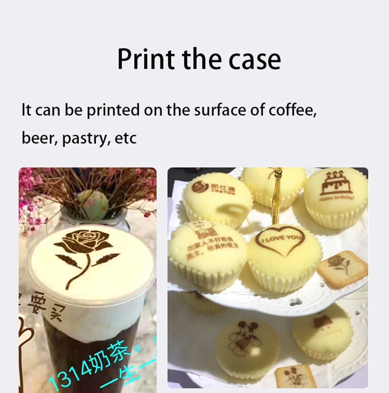 EVEBOT DIY Printer business 3D Printer Coffee Printer Coffee Printer Milktea Printing Machine