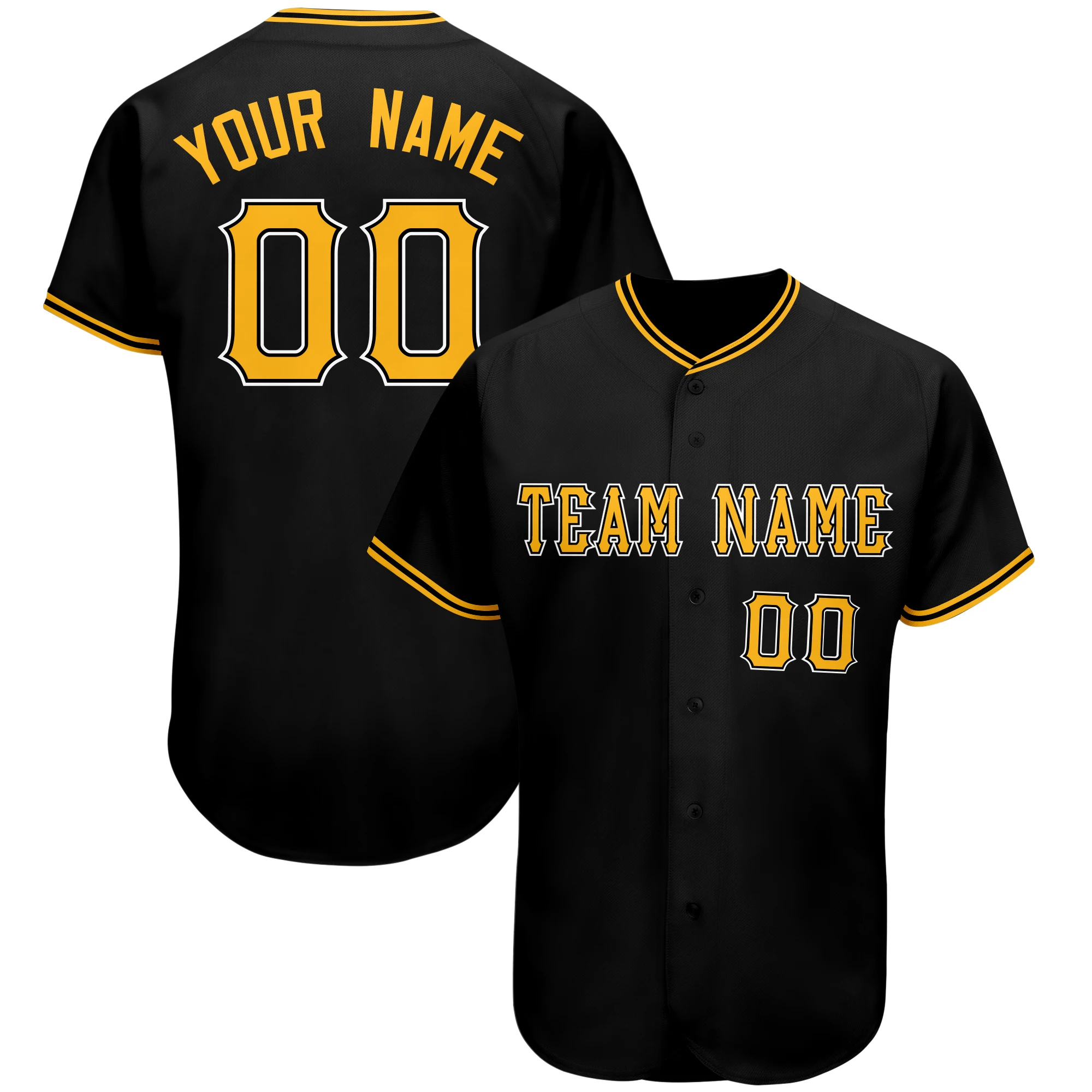 Baseball Jersey Printed Team Name/Number Training Outdoor/Indoors Washable Tee shirts for Men/Lady/Kids Any Colour