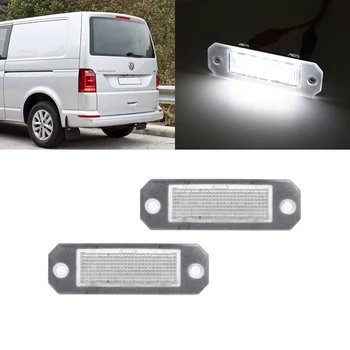 

2x Error Free Auto Led Tail License Plate Lights For VW Transporter 2003-2017 Caddy 2004-2017