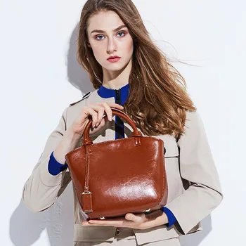 

2020 WOMEN'S Bag Women's Summer New Style WOMEN'S Cow Leather Bag Retro Versatile Hand Shoulder Bag