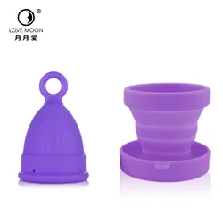 Premium Medical-Grade Silicone Menstrual Cup - Feminine Hygiene Solution - Large (Purple)