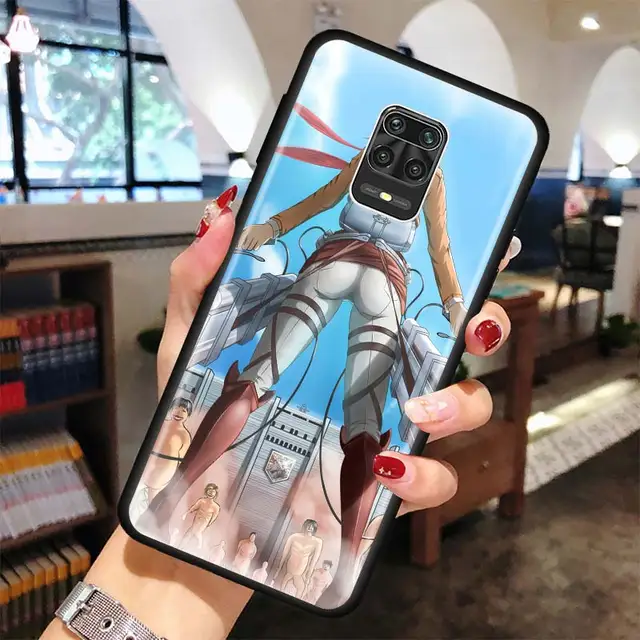 Anime attack on Titan Phone case for Xiaomi Redmi Note 7 8 9 Pro 8T 9S 6 6A 7A 8A 9A 9C K20 K30 Pro Black Silicone Soft Cover B07