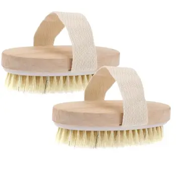 

2pcs Bath Brush Useful Shower Brush Bath Bristle Brush for Bathroom Home