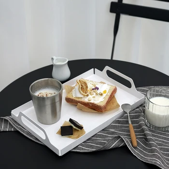 

SWEETGO handle storage trays make up afternoon tea plate Bathroom tray candy bar decorating dessert trays home decoration