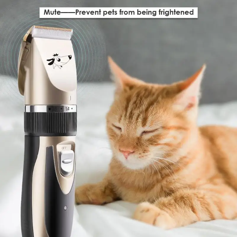 Профессиональный триммер для волос для домашних животных USB перезаряжаемая электрическая машинка для стрижки собак и кошек машинка для стрижки волос Машинка для стрижки домашних животных