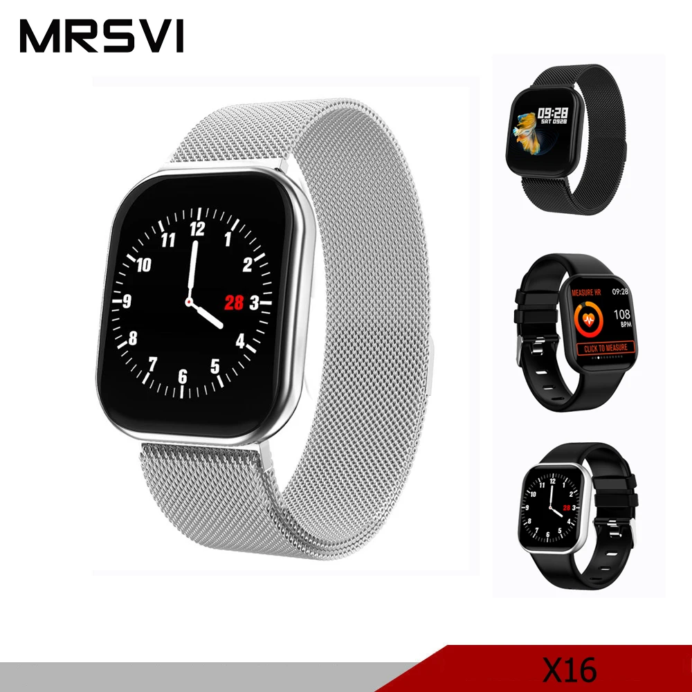 

Unisex X16 Smart Watch Blood Pressure Heart Rate Monitor IP67 Waterproof Sport Fitness Trakcer Watch Men Women Smartwatch pk A6