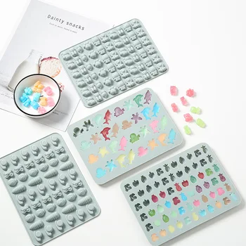 

Baking Tools Candy Epoxy Mould Fruit Animal Chocolate Soft Candy Jelly High Temperature Silicone Mould cake mold