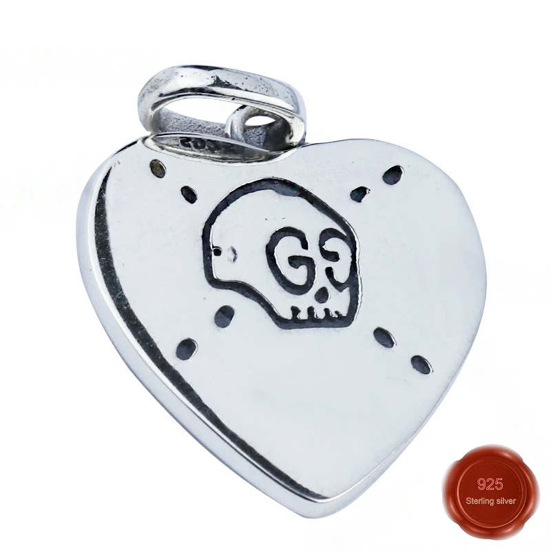 

925 sterling silver personality wild necklace rectangular simple and elegant pendant show fashion gift to send friends 2019 new