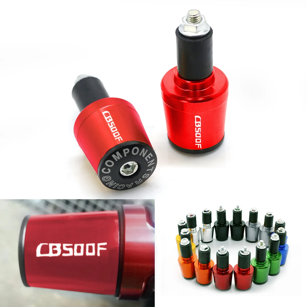 Per Honda Cb500F Cb 500F 500F Cbr 500F Accessori Moto Cnc 7/8 "22Mm Manopole Manubrio Manubrio Cap Grip End Slider Plugs