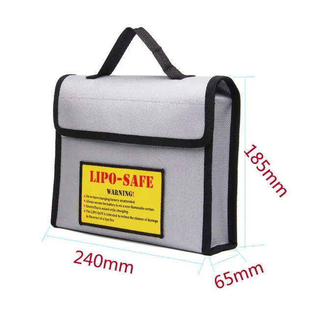 Fireproof Waterproof Lipo Battery Explosion Proof Safety Bag Fire Resistant for Lipo Battery FPV Racing Drone RC Model