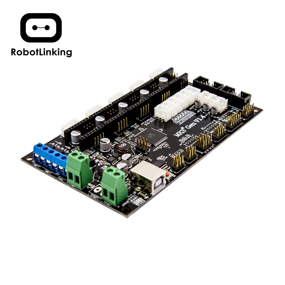 Последний 3D принтер MKS Gen V1.4 плата управления Mega 2560 R3 Материнская RepRap Ramps1.4