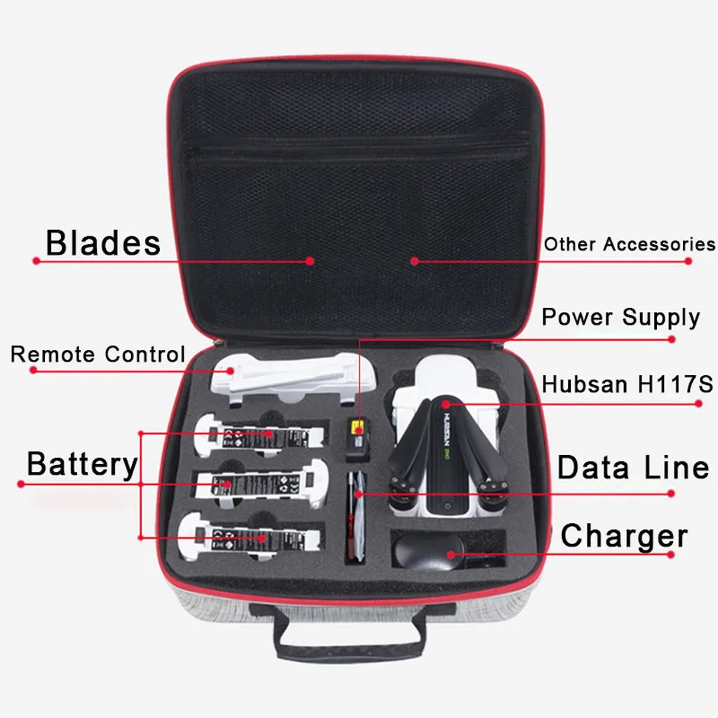 Waterproof Portable Storage Bag Carry Case For Hubsan Zino H117s
