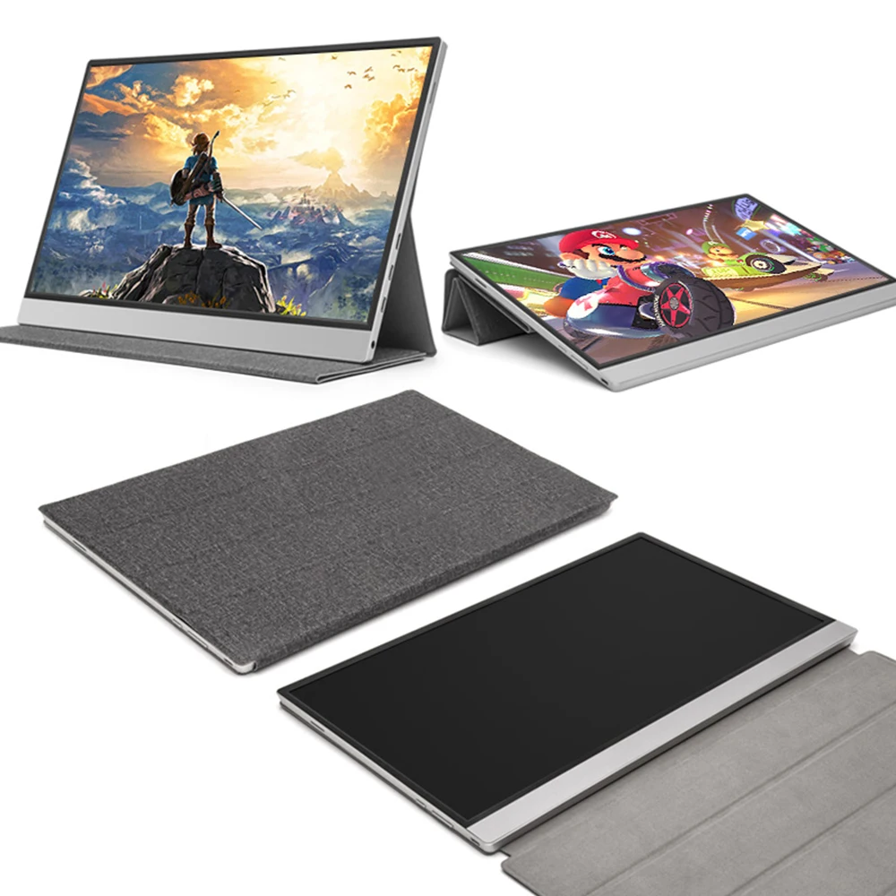 15,6 дюймов Портативный 4K HD монитор для ПК ноутбук смартфон HDR 10 игровой монитор для Ps4 переключатель Xbox NS 60 Гц ips экран серебристый
