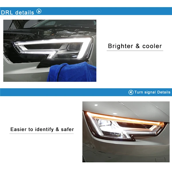YCK Original 8WD.941.034 A4L LED Headlight Assembly for replacement Xenon Headlamp Upgrade car modification