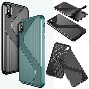 

50pcs/lot For iPhone XS Max XR S Line Flexible Cover Anti-Shock Armor Slim TPU Case For iPhone 8 Plus 7 Plus 6S Plus