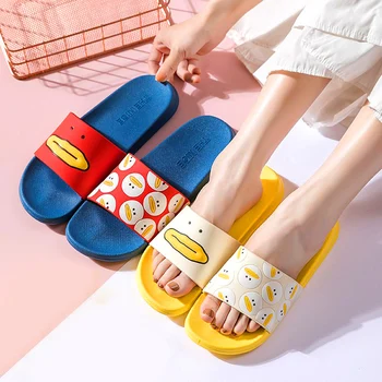 

Fashion Women Summer Slippers Slide Sandals Beach Slides Cartoon Flip Flops Non-slip Soft Sole Women Men Couple Slides Shoes