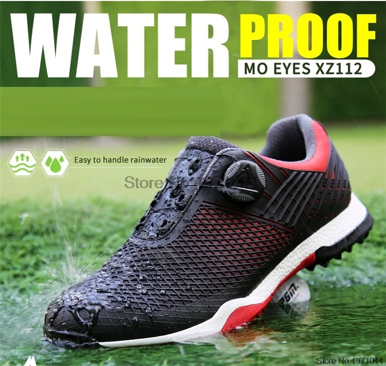 2019 Pgm Activities Nail Golf Shoes мужские непромокаемые Нескользящие кроссовки для гольфа/тенниса мужские вращающиеся шнурки легкие туфли D0704