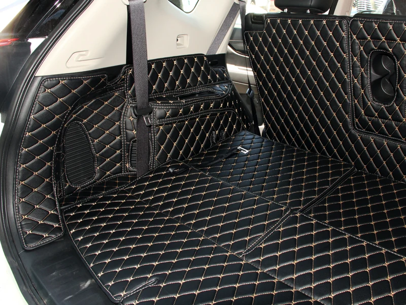  Coffre Voiture Tapis Tapis Coffre Voiture Cuir Spécial  Entièrement Recouverts sur Mesure pour Nissan pour X-Trail 2014-2021 Tapis Coffre  Doublure Coffre Arrière Coffre Protection Housse (Couleur : Be