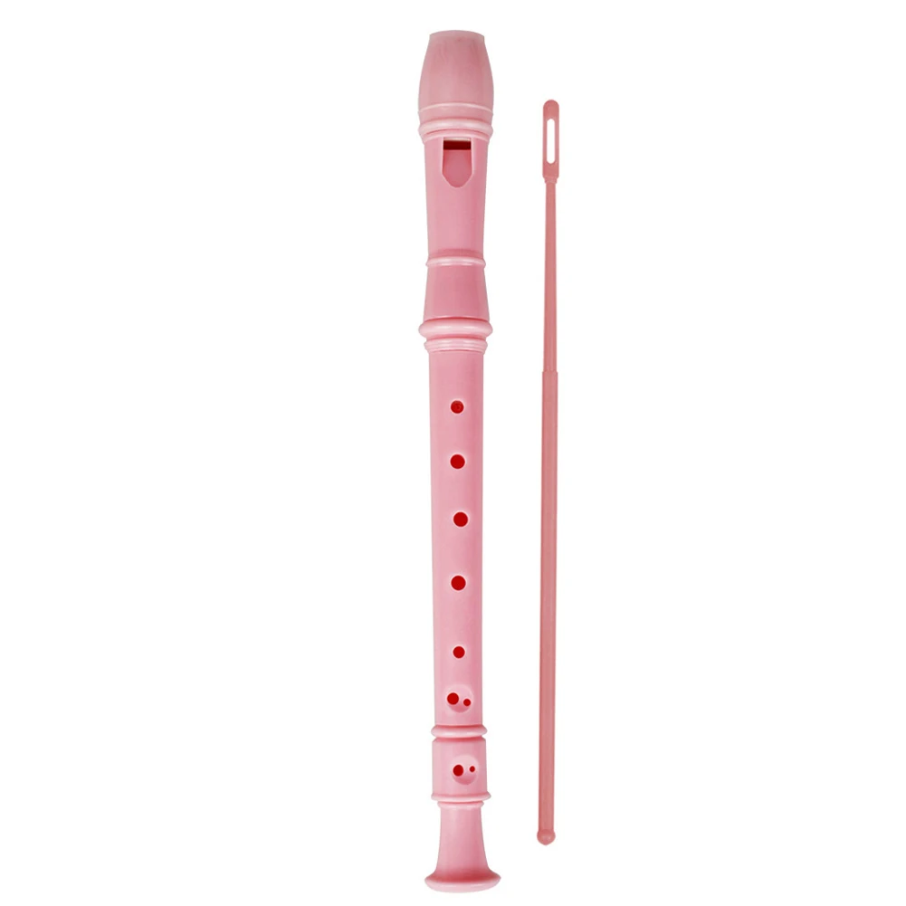 pink Кларнет ABS Музыкальный Инструмент музыкальное образование с чистящей палкой для детей SD669 - Цвет: pink