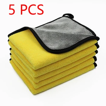 

5pcs 30*30cm 600gsm wash Towel Car stickers for Auto Accessories Button Repair Enkei Sticker F30 Golf Car Bmw E46 Accessories