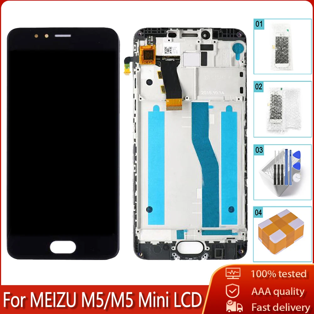 5.2&quot Original Screen Display For MEIZU M5 LCD Mini Touch Digitizer Assembly Replacement | Мобильные телефоны и
