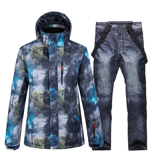 US $55.04 30 New Mens Snow Suit set 10k Waterproof Windproof Winter outdoor Wear Snowboard Clothing Ski Jack