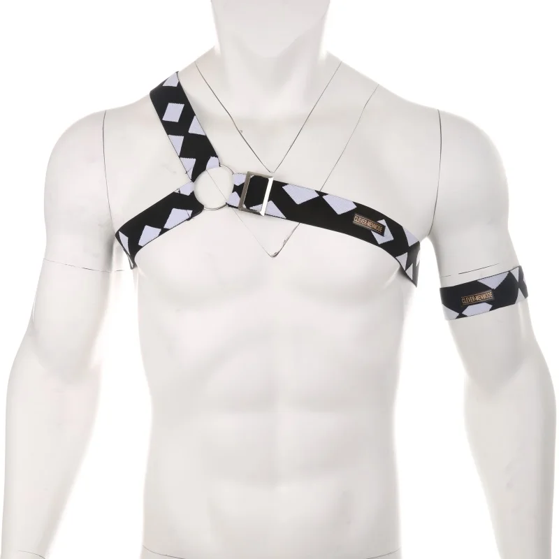 707C harness and arm Ремни для нижнего белья для мужчин плечо тело грудь эластичный бандаж ремни эротический костюм сексуальный hombre Производительность Регулируемый или повязку - Цвет: 707C harness and arm