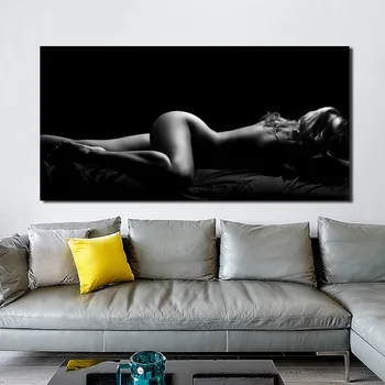 

Living room Home Wall canvas painting sexy body figure body art portrait poster decoration art bedroom decor Spray Painting