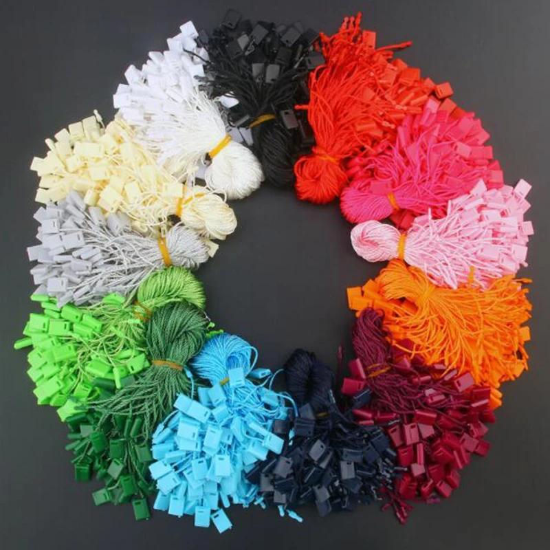 1000 шт. застежки молнии для бирки|hang tag string|tag stringsupplies jewelry |
