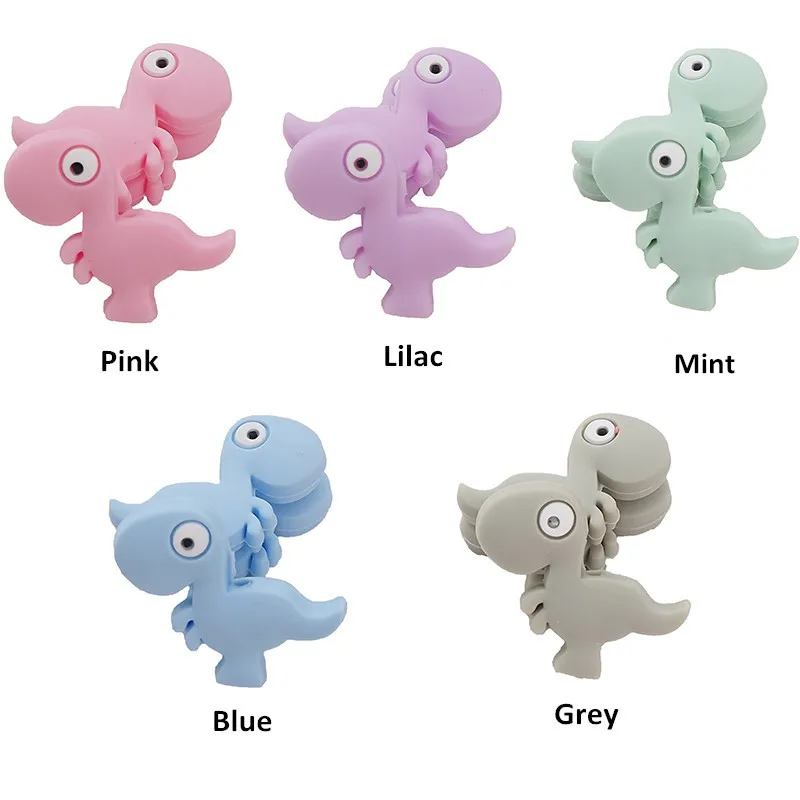 Chenkai 10PCS Silicone Soccer Teether Beads DIY Football Teething Necklace Beads For Baby Dummy Cartoon Pacifier Toy Accessories