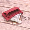 Women Small Wallets Genuine Cow Leather Card Holder Coin Purse Female Zipper High Quality Money Bags Lady Pouch With Key Ring ► Photo 3/6