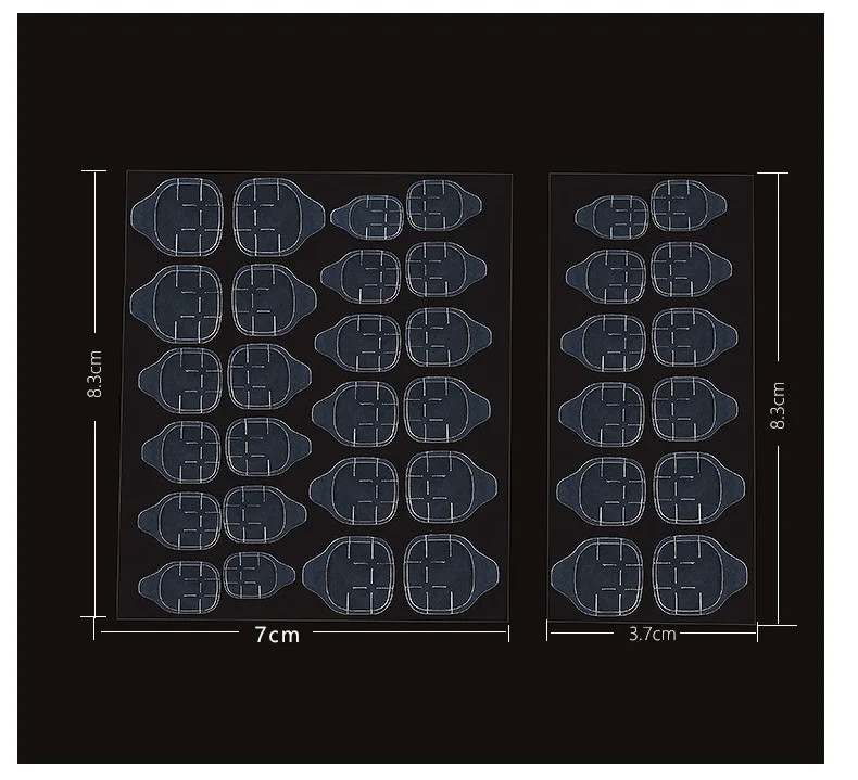 5Sheet-10Sheet поддельные ногти стикер прозрачный двусторонний клей наклейки с лентами накладные ногти Советы удлинитель инструменты