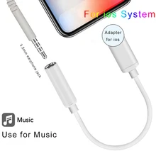Aux адаптер для Apple Женский до 3,5 мм Мужской адаптер кабель для подключения наушников Ios 11 12 адаптер для наушников для iphone 7 8 6 6s plus